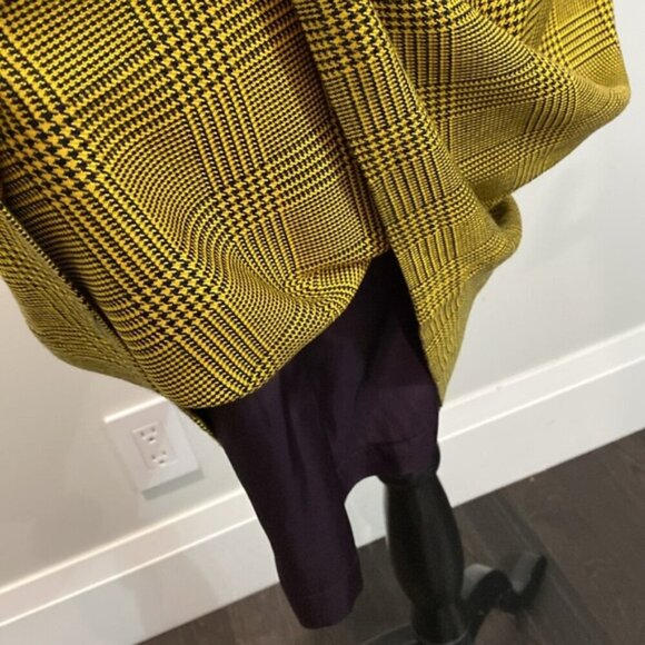 Jones New York Yellow Plaid Pencil Pencil Skirt Size 12 - Picture 12 of 16